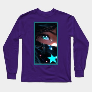 Anime Girl Eye | Quality Anime Artwork | Anime Aesthetic | Manga Anime Art Long Sleeve T-Shirt